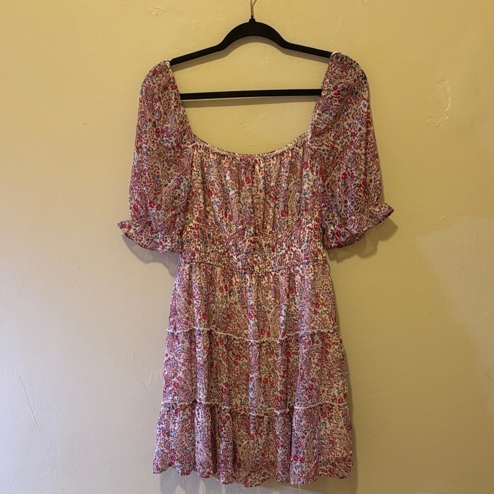 Miami Pink Floral Mini Dress